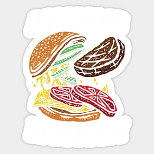 Always Hungry Cheeseburger Sticker